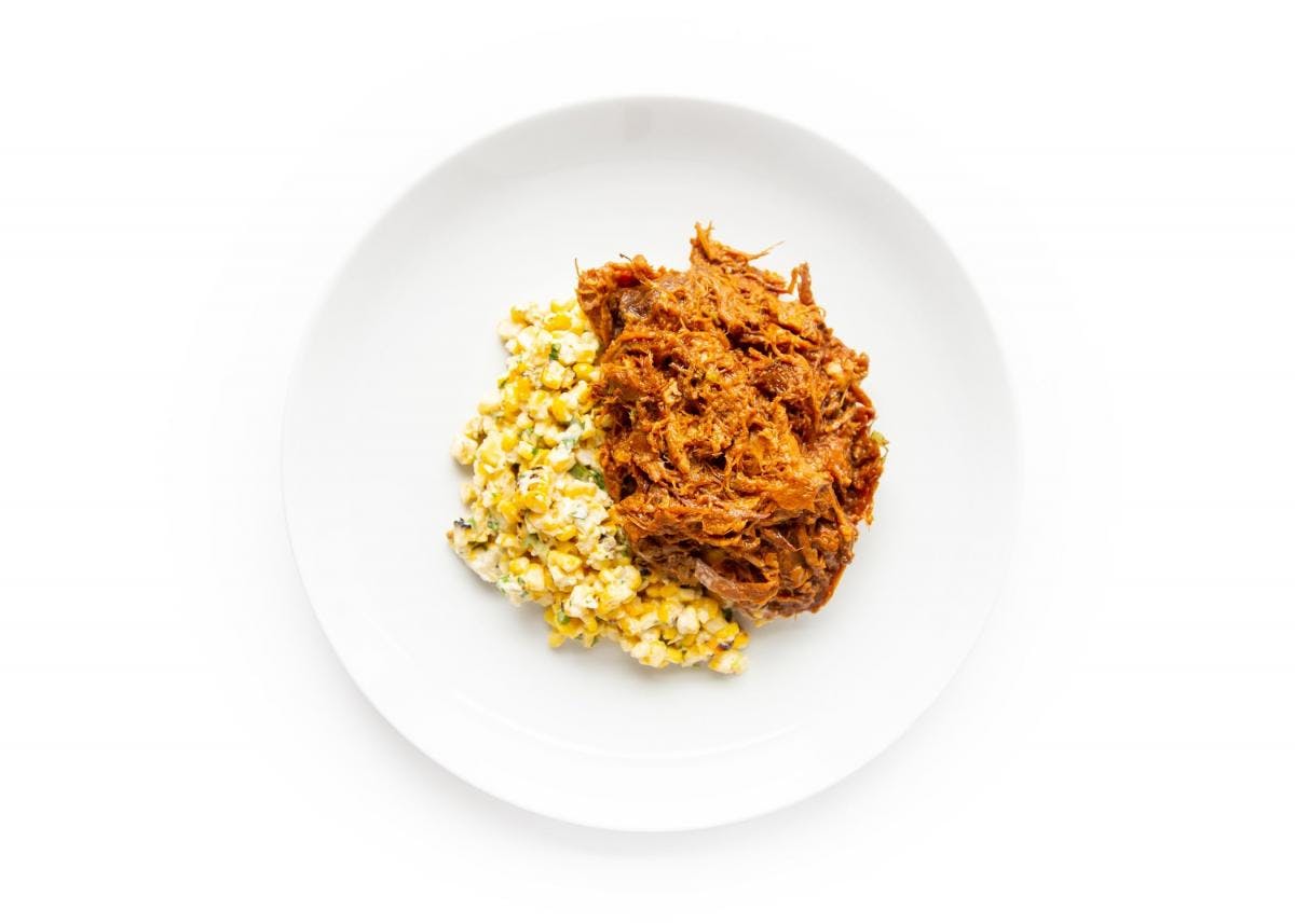 BBQ Pulled Pork with Esquites Corn Salad